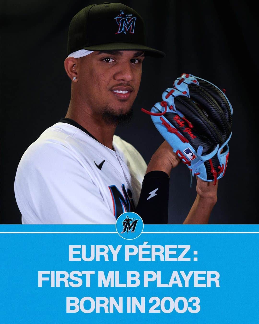 MLBさんのインスタグラム写真 - (MLBInstagram)「@Marlins No. 1 prospect Eury Pérez makes his debut tonight!  He will be the first MLB player born in 2003, which happens to be the year the Marlins won the World Series. 🤯   📹: @Marlins」5月13日 4時41分 - mlb