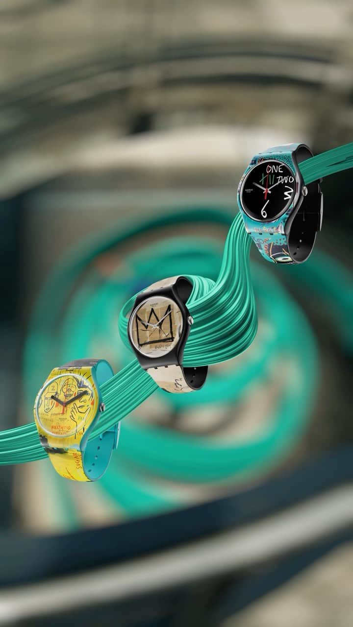 Swatchのインスタグラム：「Discover the creativity of Jean-Michel Basquiat in a whole new way 👑 #Swatch #SwatchArtJourney #SwatchxBasquiat @basquiatofficial」