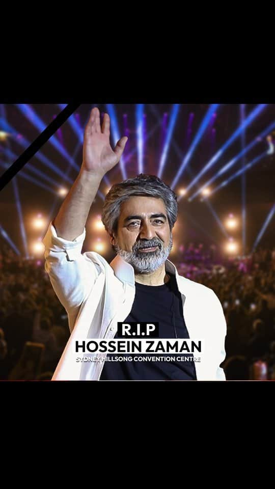 Ebiのインスタグラム：「. متاسفانه دوست و همکار، هنرمند عزیزمون، آقای "حسین زمان" از دنیا رفتند و وظیفه خودم دونستم تا یادی از ایشون بکنم، درگذشت این هنرمند گرامی، انسان شریف را به تمام مردم ایران و جامعه هنری تسلیت عرض میکنم، آرزوی صبر دارم برای خانواده ایشان، روحش شاد و یادش گرامی🖤 . R.I.P @hossein_zaman 🖤 . #Ebi #HosseinZaman #Sydney #حسین_زمان」