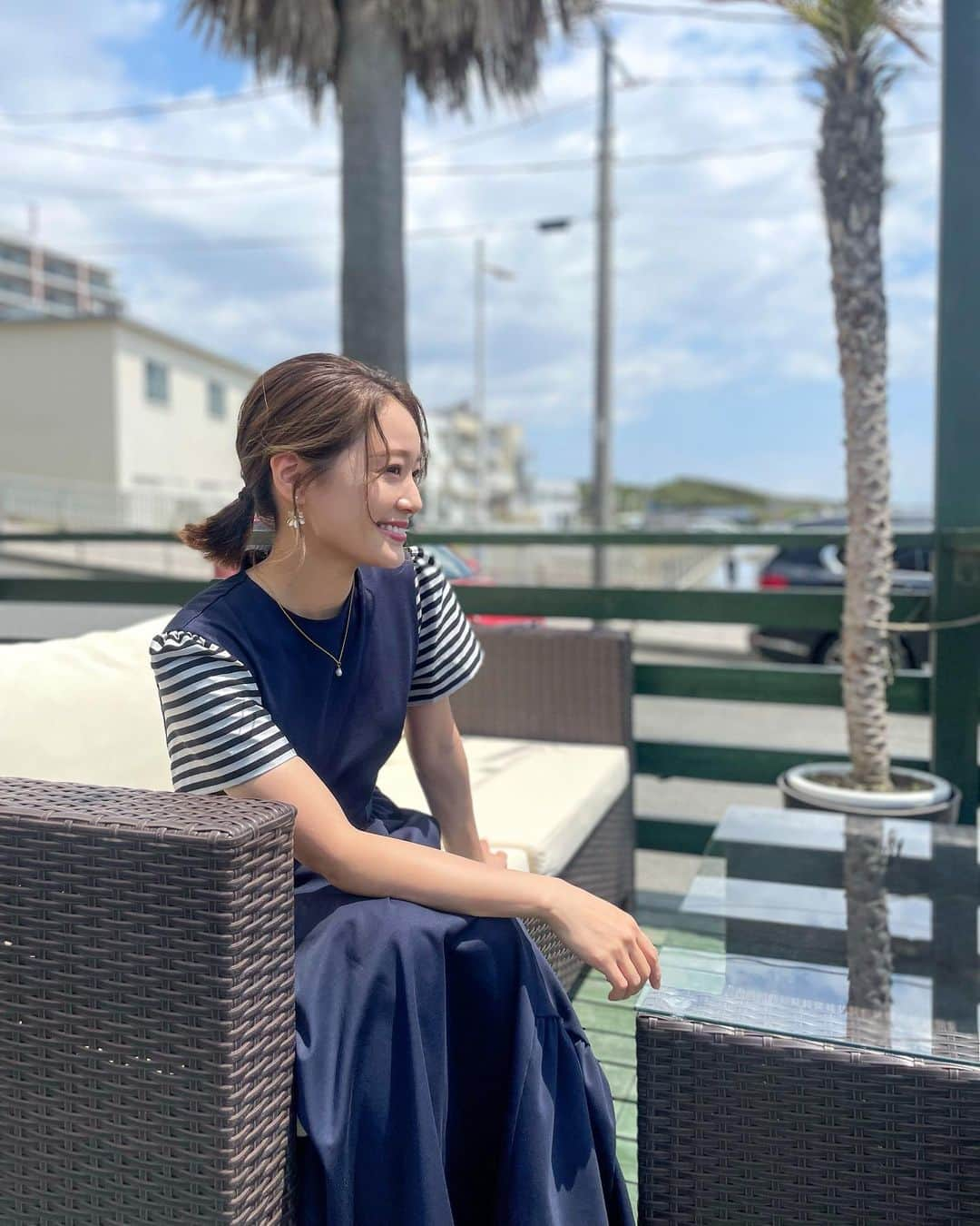 chayさんのインスタグラム写真 - (chayInstagram)「お天気よかったー！☀️ 今日は茅ヶ崎でロケでした🌴 またお知らせしますね☺️」5月12日 21時48分 - chay1023_official