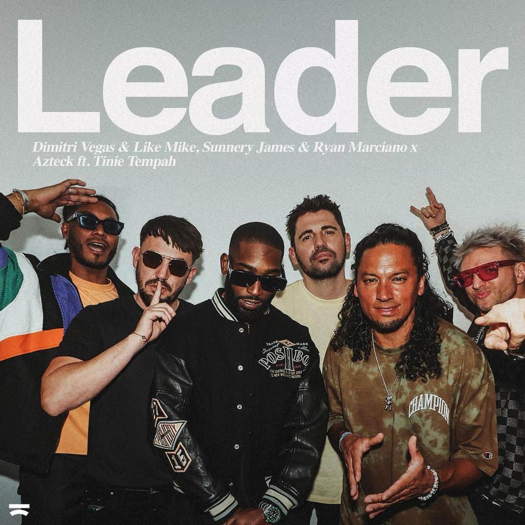 のインスタグラム：「Isss only right we kick the summer off with this one @dimitrivegasandlikemike @sunneryjames @azteckofficial ‘LEADER’ out now 💫 #TINIESZN」