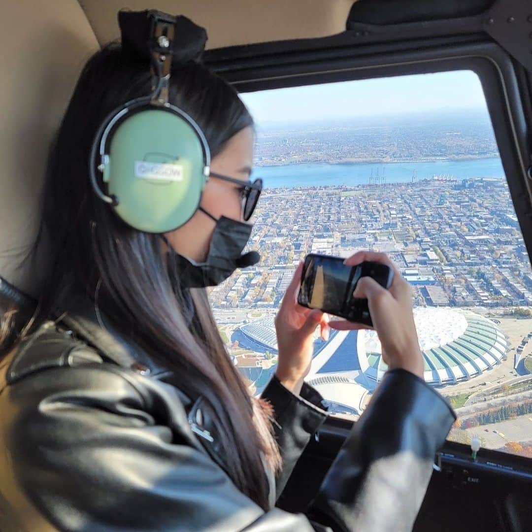 宮本あかりのインスタグラム：「Helicopter 🚁 #helicopterride」