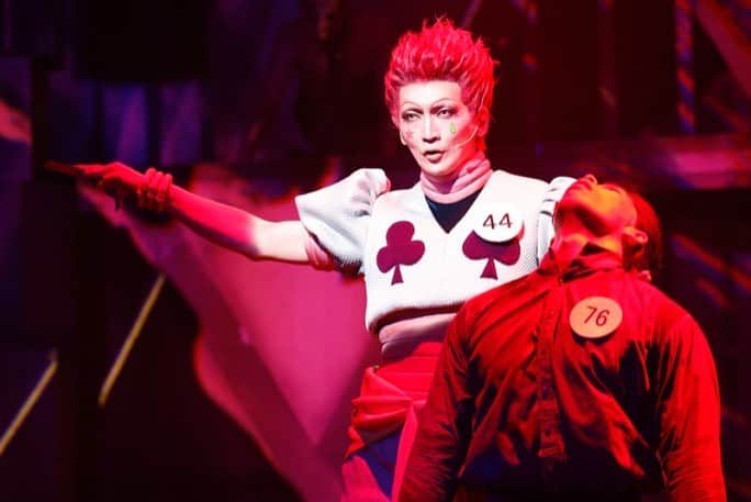 丘山晴己のインスタグラム：「Hunter x hunter the musical stage now open in Japan ‼️✨🃏🍎 無事にハンターハンター初日を迎える事出来ました❤️✨✨これからヒソカパイセンと共にりんごちゃんたちのご来場お待ちしてます🍎✨✨  #舞台ハンター #ヒソカ #ハンターハンター   写真提供 エンタメステージ 2.5ジゲン！！ 2.5news マイナビニュース」