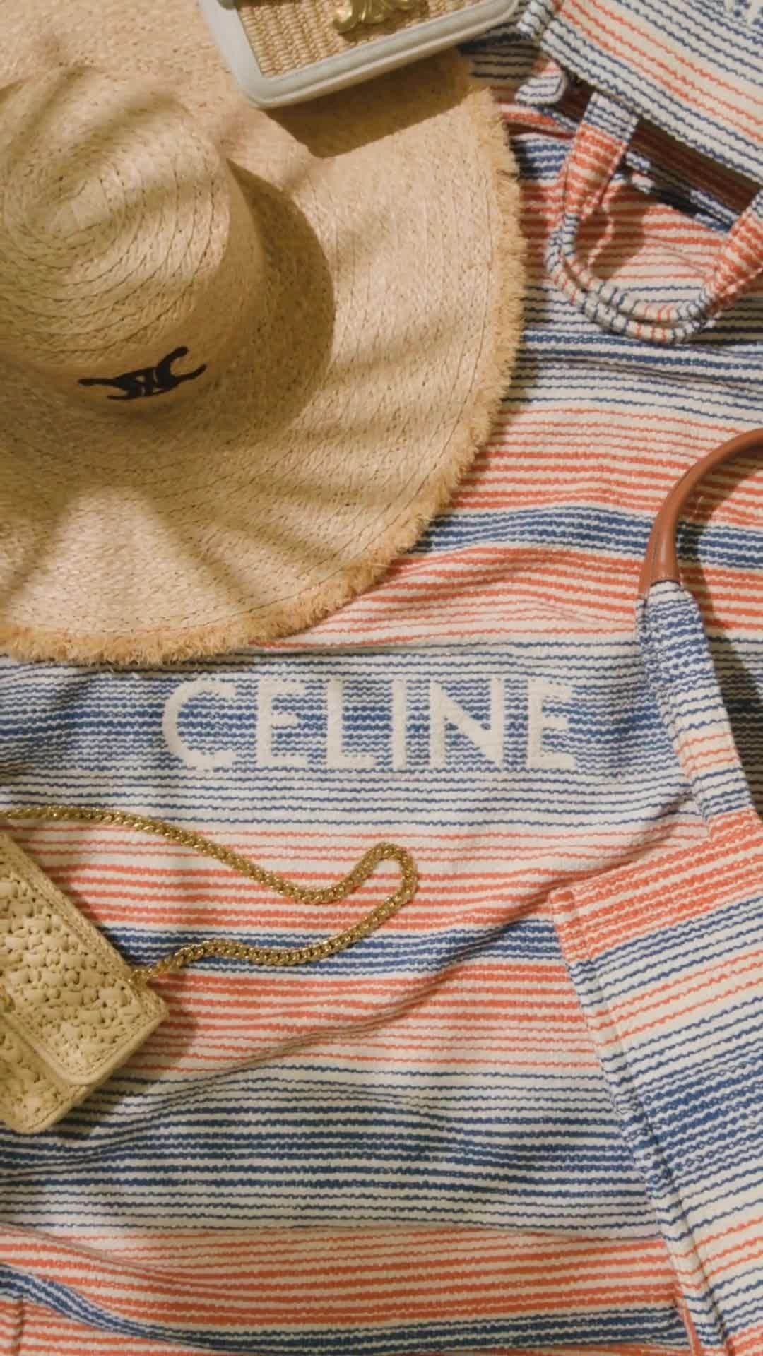 Harrodsのインスタグラム：「#Celine is about to make this your chicest summer yet. Mark Wednesday 17th May in your calendar, and head to the Exhibition Windows 🏖️  #Harrods #HarrodsFashion」
