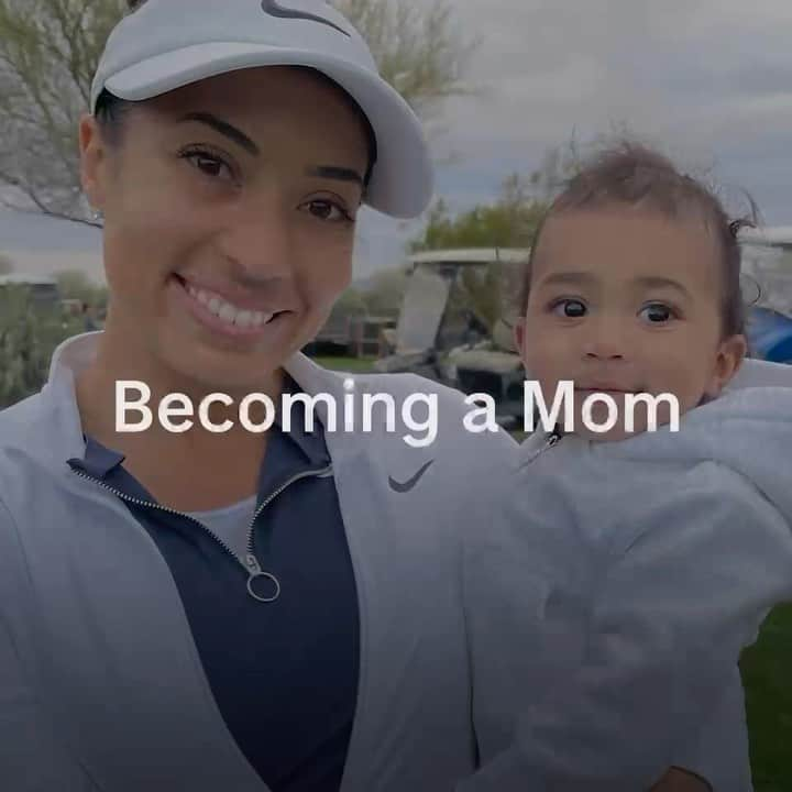 シャイエン・ウッズのインスタグラム：「Motherhood is not only caring for our children, but showing them what’s possible. I’m thankful to have the opportunity to show my son what women can do in any environment, especially on the golf course!」