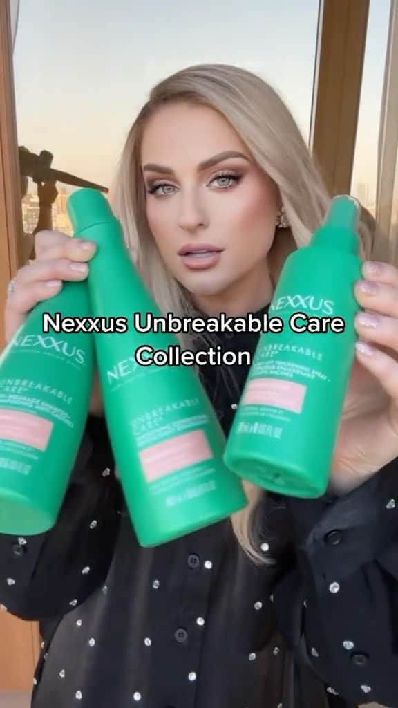 メーガン・トレイナーのインスタグラム：「Me (and my hair) are feeling pretty unbreakable right now 💚 #nexxuspartner #nexxuslevelstrength」