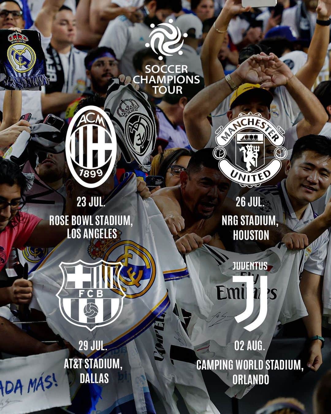レアル・マドリードさんのインスタグラム写真 - (レアル・マドリードInstagram)「🇺🇸 Join us in the USA this summer! ⚽ 👋 ¡Real Madrid con acento americano! #Madridistas」5月13日 1時31分 - realmadrid