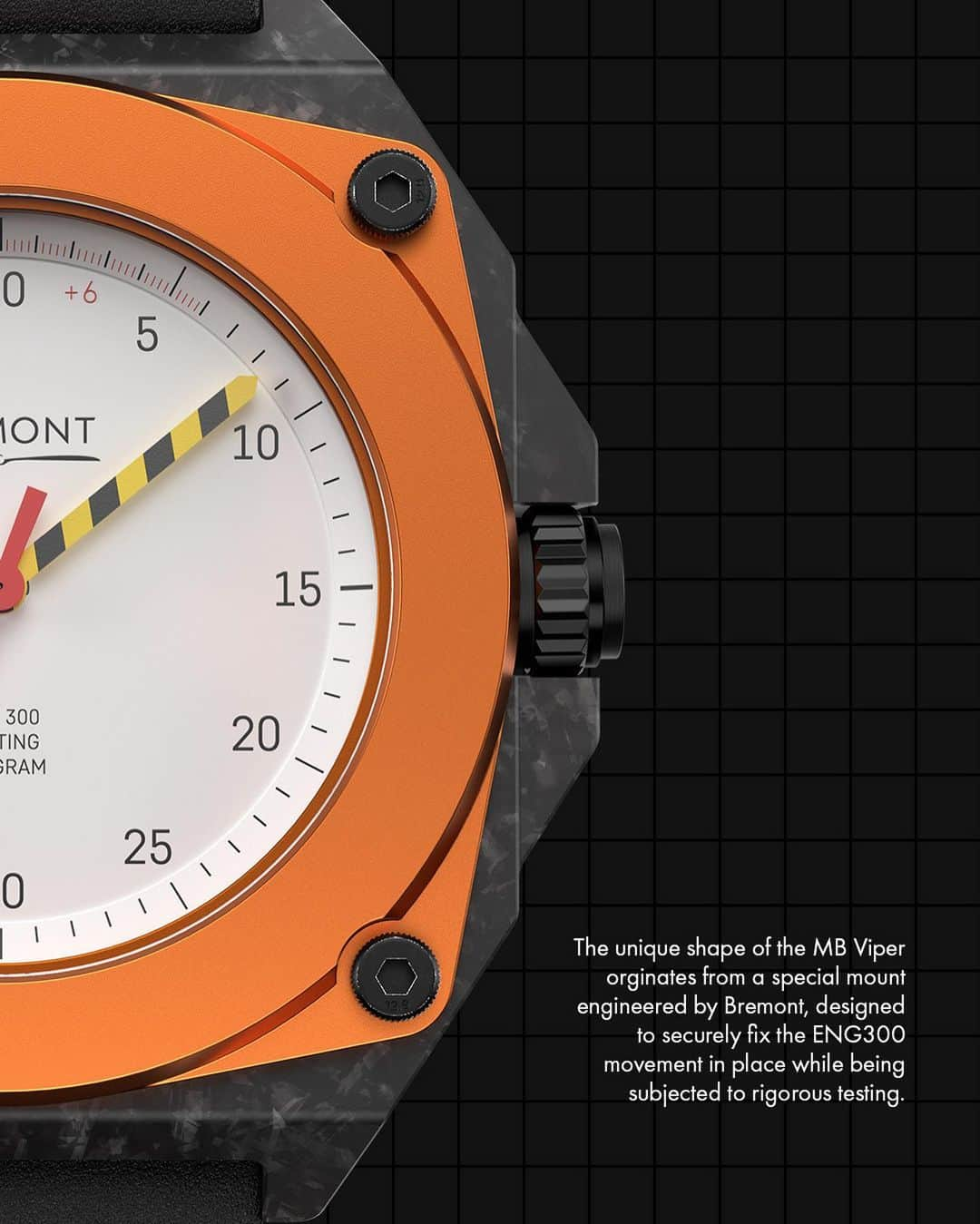 ブレモンさんのインスタグラム写真 - (ブレモンInstagram)「A concept test watch comes to life with the Bremont MB Viper 🪂  In 2022, Bremont continued its pursuit of the ultimate pilot’s watch by designing an instrument that could house the Bremont manufactured ENG300 movement in order to subject it to the rigorous schedule of environment testing conditions that Martin-Baker deploys across its suite of fighter ejection seats. The result? Bremont's ENG300 series enduring the ultimate challenge, and a timepiece inspired by testing -The MB Viper.  This testing schedule included Live Ejection Testing, Zoom, temperature Climb Testing, Extreme Temperature Endurance, High Altitude Testing and Salt Fog Testing. Learn more about Bremont and @eject_eject’s full testing schedule at Bremont.com  #ejecteject #ejectionseat #bremont #mbviper #bremontmb #watch #watchesofinstagram #watchcollector #testing #watchaddict #watchmovement #martinbaker」5月13日 2時21分 - bremontwatches