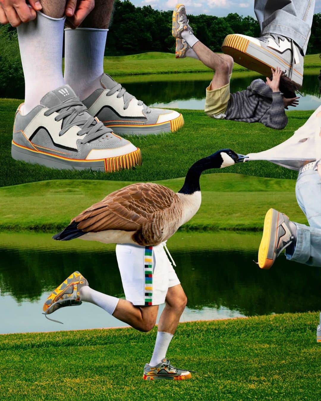 Nice Kicksさんのインスタグラム写真 - (Nice KicksInstagram)「The Gobstomper, @mschf’s wear-and-tear sneaker, returns in a Greylag Goose-inspired colorway ✔️ LINK IN BIO for release details 📲」5月13日 6時14分 - nicekicks