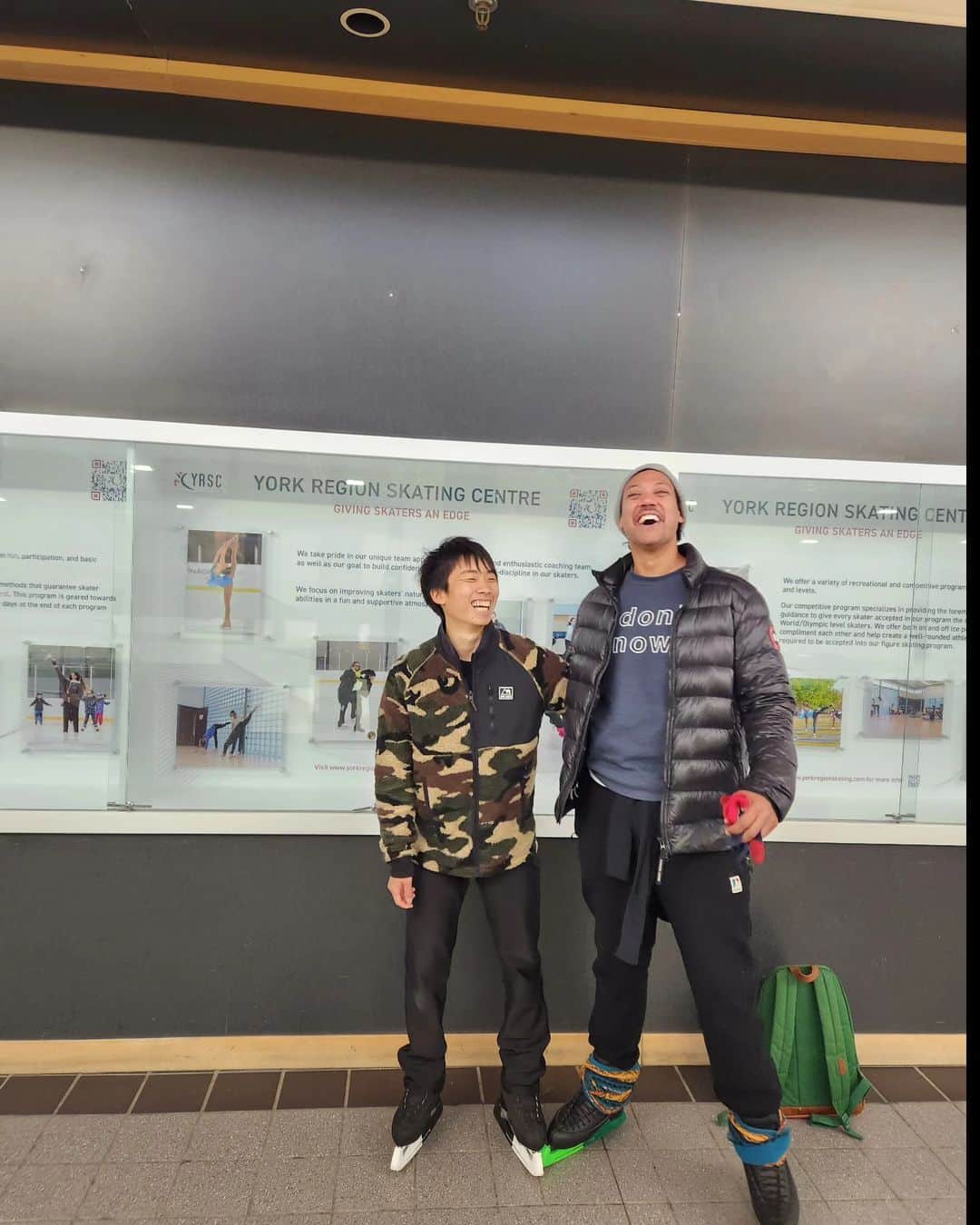 樋渡知樹のインスタグラム：「Worked with Mark Pillay for my Short Program! Thank you to @yorkregionskating for having me here and I hope I can skate here again!」