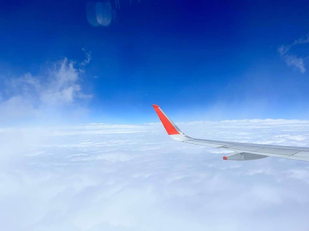 兼田恵さんのインスタグラム写真 - (兼田恵Instagram)「雨の日だって雲の上はこうなんだよなぁ  #飛行機 #飛行機からの景色 #飛行機の窓から #上空は快晴 #青空」5月13日 10時37分 - earl_megu