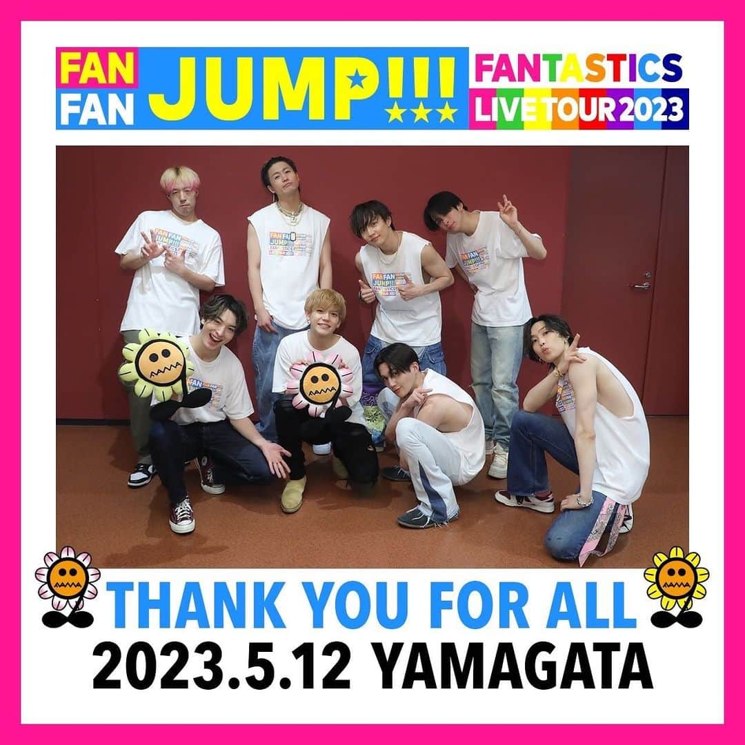 のインスタグラム：「. FANTASTICS LIVE TOUR 2023 "FAN FAN JUMP" in YAMAGATA  #FANTASTICS #FANFANJUMP  #FANTARO」
