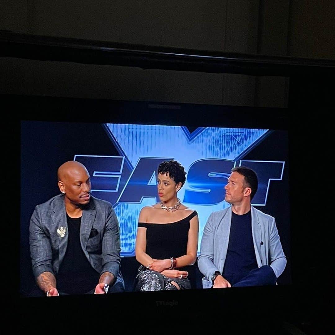 スコット・イーストウッドのインスタグラム：「Fast X press.  @nathalieemmanuel @tyrese」