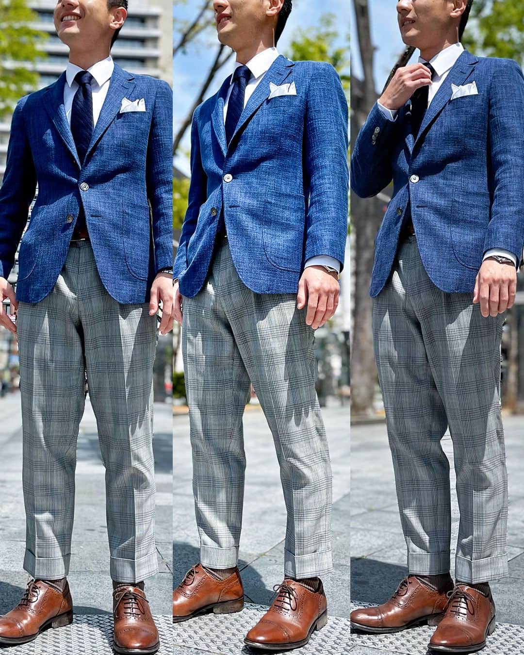Global Style（グローバルスタイル）さんのインスタグラム写真 - (Global Style（グローバルスタイル）Instagram)「発色の良いブルーのジャケットにホワイトのポケットチーフで爽やかに着こなす #ジャケパンコーデ ジャケットの色に合わせたネクタイで統一感を演出しました。 * ～オーダースーツの価格～ ◆ブランド：「 #LoroPiana – #ロロピアーナ 」 ◆通常１着価格：108,000円（税込118,800円）～ ◆2着コンビ価格：68,000円（税込74,800円）～ * 5/8～5/31迄！全員対象のオプション5,000分プレゼント🎁!! ★2着52,800円～(税込)なんと1着あたり26,400円～(税込) ワンランク上のオーダースーツを楽しめる🎊 ご友人とシェアOKな3着まとめ買いもおすすめ！ * 【オーダー専門店グローバルスタイルとは？】 ①業界最多の生地バリエーション ②選べるスーツモデルも業界最多10型以上！ ③本格オーダースーツが1着2万円台から！ * 50,000円分のギフト券が当たる!? スナップキャンペーンを開催中📸 専用ハッシュタグをつけてオーダーしたスーツを投稿するだけ★ 詳しくはDMよりお問い合わせください。 * 豪華特典付きの期間限定のフェア開催中！ 詳しくは公式サイトにて ⇒ @globalstyle_jp * #グローバルスタイル #globalstyle #ginzaglobalstyle #オーダースーツ #ordersuit #スーツ #suit #ジャケパン #ビジカジ #ビジカジスタイル #夏スーツ #ポケットチーフ #ジャケットコーデ #スーツスタイル #ジャケットコーデ」5月13日 18時30分 - globalstyle_jp