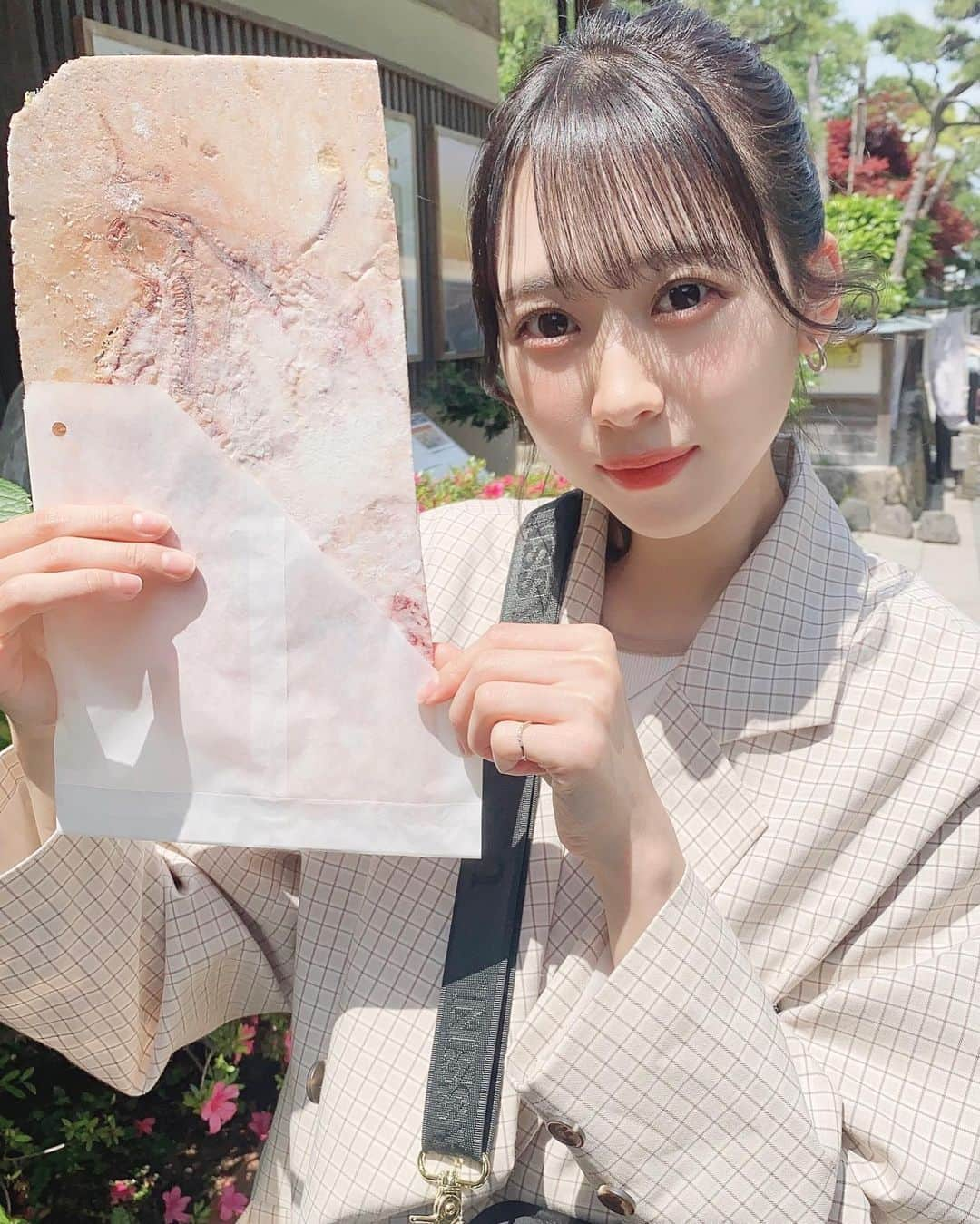 高橋美海のインスタグラム：「⁡ ⁡ ⁡ ⁡ ⁡ ⁡ 江ノ島に行ったら、必ずたこせんべい食べるよ🐙しらすパンも大好きなの！！ ⁡ 江ノ島行ったことありますか？🚃 ⁡ ⁡ ⁡ ⁡ ⁡ ⁡ ⁡ #instagram #instadaily #instalike #instafood #江ノ島 #江ノ島グルメ #江ノ島食べ歩き #食べ歩き #たこせんべい」