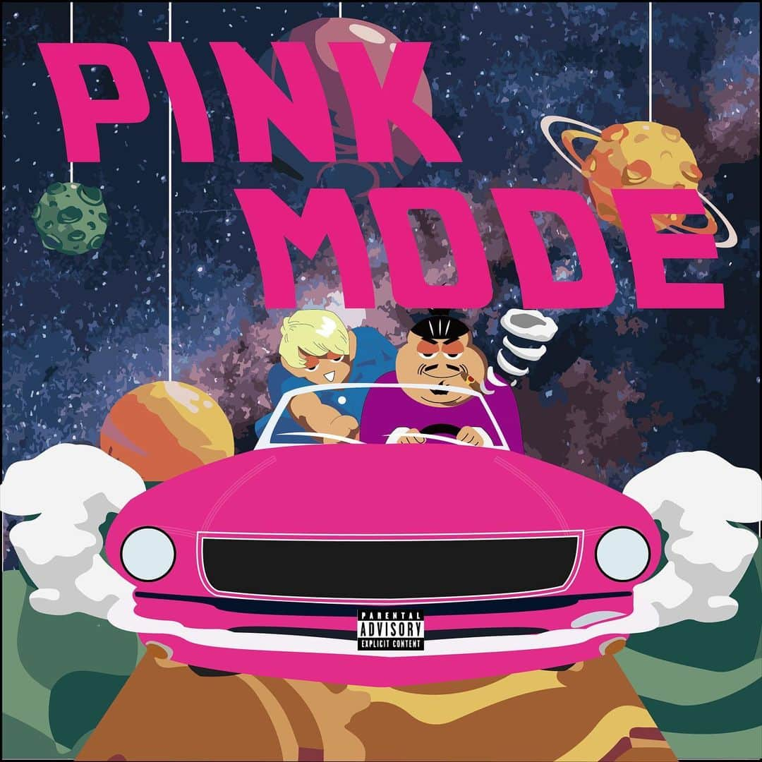 黒峰麗のインスタグラム：「『PINK MODE-TWØDØLLER5 ( @twodoller5_official ) feat Lay:boy( @xxvxx_ze ) 』  各種配信サイトにて配信開始💫  Artist: @xxvxx_ze  Beat: @twodoller5_official   Art work: @tomoyadeesu_naaha」