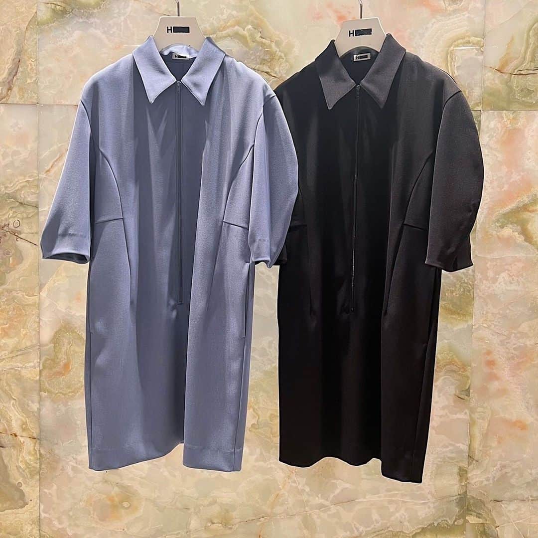 のインスタグラム：「＜H BEAUTY&YOUTH＞ POLYESTER TWILL MINI DRESS ¥28,600 Color: LT.BLUE/BLACK Size: S/M  #H_beautyandyouth #エイチビューティアンドユース @h_beautyandyouth  #BEAUTYANDYOUTH #ビューティアンドユース #Unitedarrows #ユナイテッドアローズ」