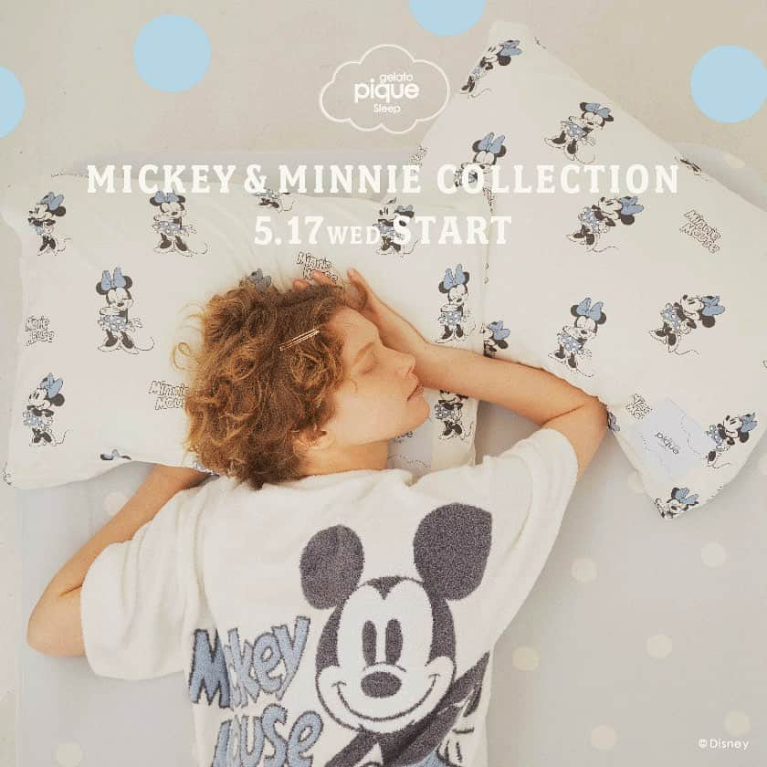 ジェラートピケさんのインスタグラム写真 - (ジェラートピケInstagram)「【COMING SOON】  5.17(wed) RELEASE MICKEY & MINNIE COLLECTION  世界中で愛される「ミッキーマウス＆ミニーマウス」をジェラート ピケらしいミントブルーで表現したコレクションが発売決定！キャッチーな総柄のベッドリネンからウェアや抱き枕まで、ベッドにハッピーを呼び込むシリーズです。  〈販売先〉 ★ 5.17 (WED)一部店舗発売  ・オフィシャルオンラインストア ・ウサギオンライン ・表参道ヒルズ店 ・ルミネ有楽町店 ・ラゾーナ川崎プラザ店 ・グランツリー武蔵⼩杉店 ・ルクア⼤阪店 ・ららぽーと堺店 ・万代ビルボードプレイス店 ・ららぽーと福岡店  ※店舗の取り扱い時期や在庫につきましては各店舗までお問い合わせください。 ※店舗でのミッキー＆ミニー コレクションは全商品、各サイズ、各カラーおひとり様1点限りとさせていただきます。  #gelatopique #ジェラートピケ #gelatopique_sleep #ジェラートピケスリープ #bedlinen #ベッドリネン #寝具 #bedroom #ベッドルーム #ミッキーマウス #ミッキー #ミニーマウス #ミニー @gelatopique_official @usagionline」5月13日 19時15分 - gelatopique_official