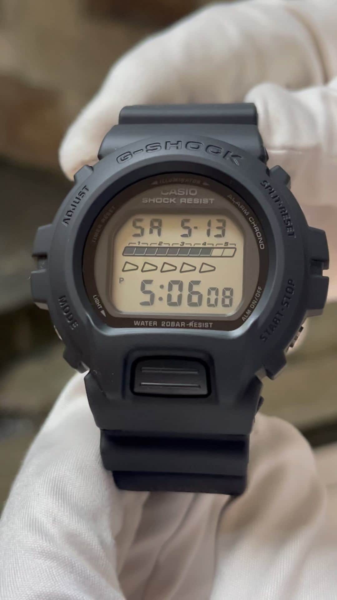 NAKANIWA WISPのインスタグラム：「G-SHOCK 40th  Anniversary REMASTER BLACK 40th Anniversary Models DW-6640RE-1JR price：￥18,700JPY  This is the limited edition “G-SHOCK 40 th Anniversary REMASTER BLACK (Remaster Black)” series from G-SHOCK, which will celebrate its 40 year anniversary in 2023. In the image of milestones and stone monuments, the band is engraved with the names of all the models of the past 40 years and is finished in all black. The side buttons are stamped with a star mark, and the bezel and band are made of biomass plastic. The backlight and case back are engraved with the 40 th logo by Eric Hayes, who also designed the G-SHOCK 25 th, 30 th and 35 th logos, and the swing wheel is engraved with the star mark representing “40.”  ■ Inquiry NAKANIWA WATCH 4-10-3 Minamisenba, Chuo-ku, Osaka-shi, 542-0081 TEL: 06-6251-7573 Open from 11:00 to 18:30 Closed on Wednesdays LINE ID: @910caqbg #NAKANIWA #NAKANIWAWATCH #仲庭時計店 #Japanwatch #5600SERIES #DW6640RE1JR #GSHOCK」