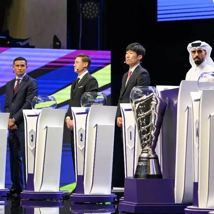 ティム・ケーヒルのインスタグラム：「AFC Asian Cup draw ⚽️🇶🇦🏆」