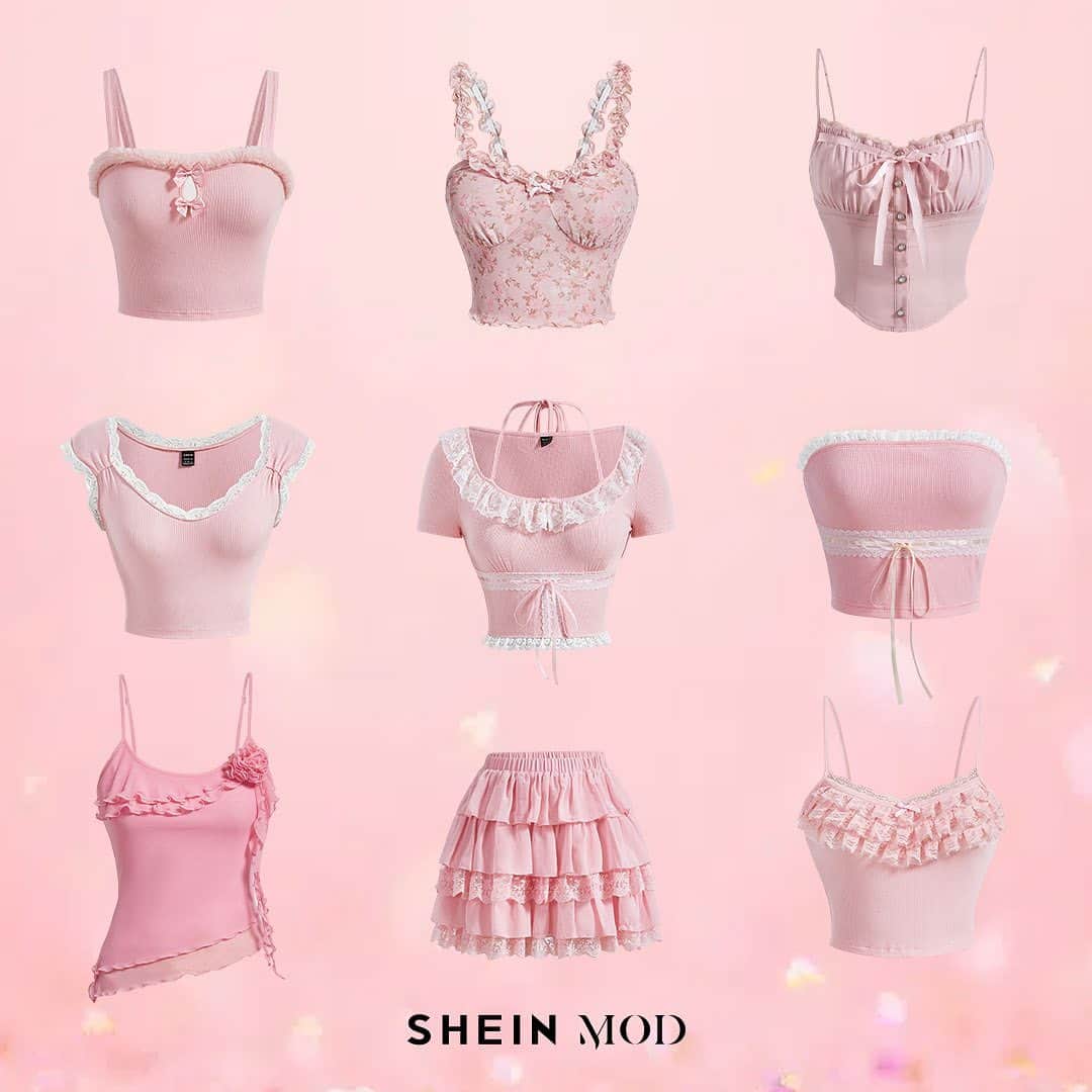 SHEINさんのインスタグラム写真 - (SHEINInstagram)「Paint summer pink 💗☀ Which rosy romantic top is your MOD mood? 👇  🔎15344151 15344387 15344009 14985235 15171140 15287962 15273047  #SHEIN #SHEINforAll #SHEINstyle #fashion #chic」5月13日 21時45分 - sheinofficial