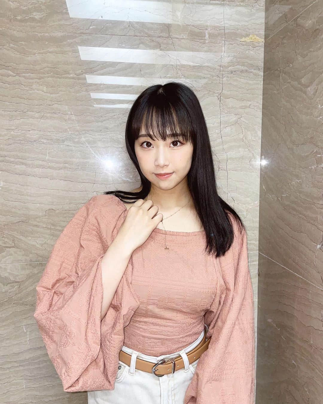 加藤夕夏のインスタグラム：「⁡ ⁡ ⁡ オンラインお話会ありがとう🫧🧡 ⁡ ⁡ ⁡ #うかしふく　#NMB13 #オンラインお話会 #NMB48 #アイドル #加藤夕夏 #うーか #春服コーデ」
