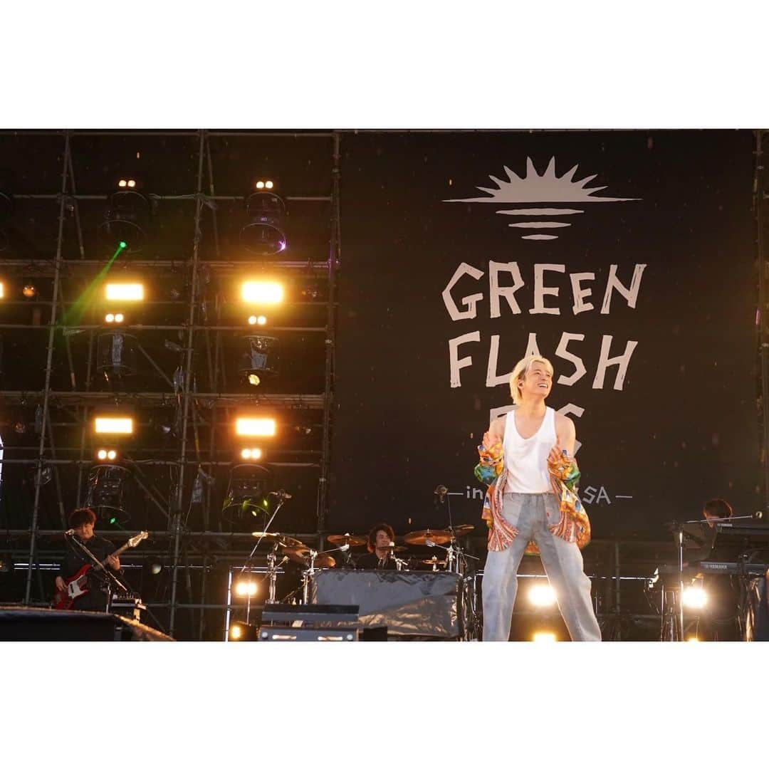 和田颯さんのインスタグラム写真 - (和田颯Instagram)「. GREEN FLASH Fes 2023 ありがとうございました！！ フェスって最高❤️‍🔥」5月13日 21時28分 - da_ice_hayate_wada