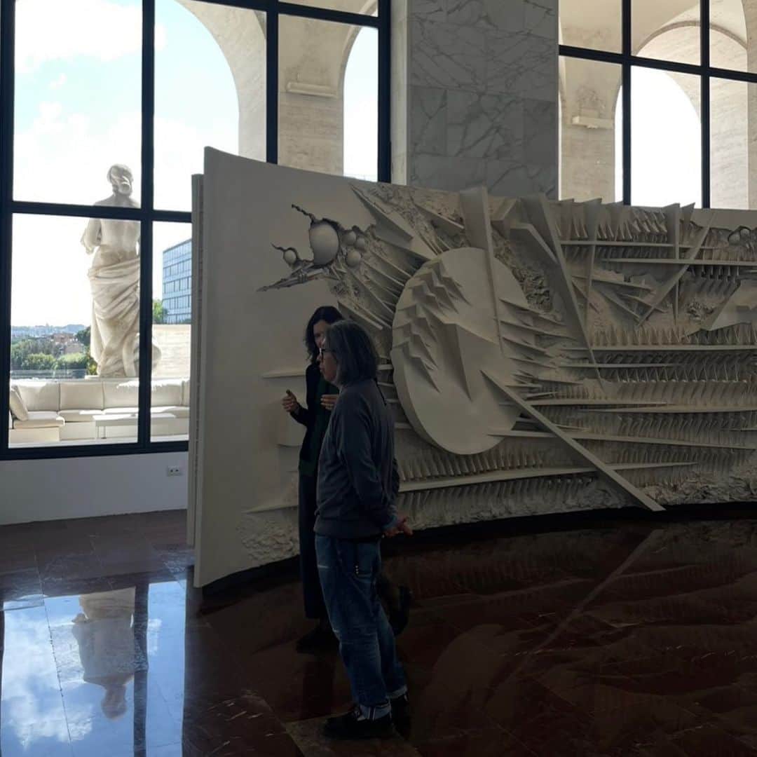藤原ヒロシのインスタグラム：「Arnaldo Pomodoro」