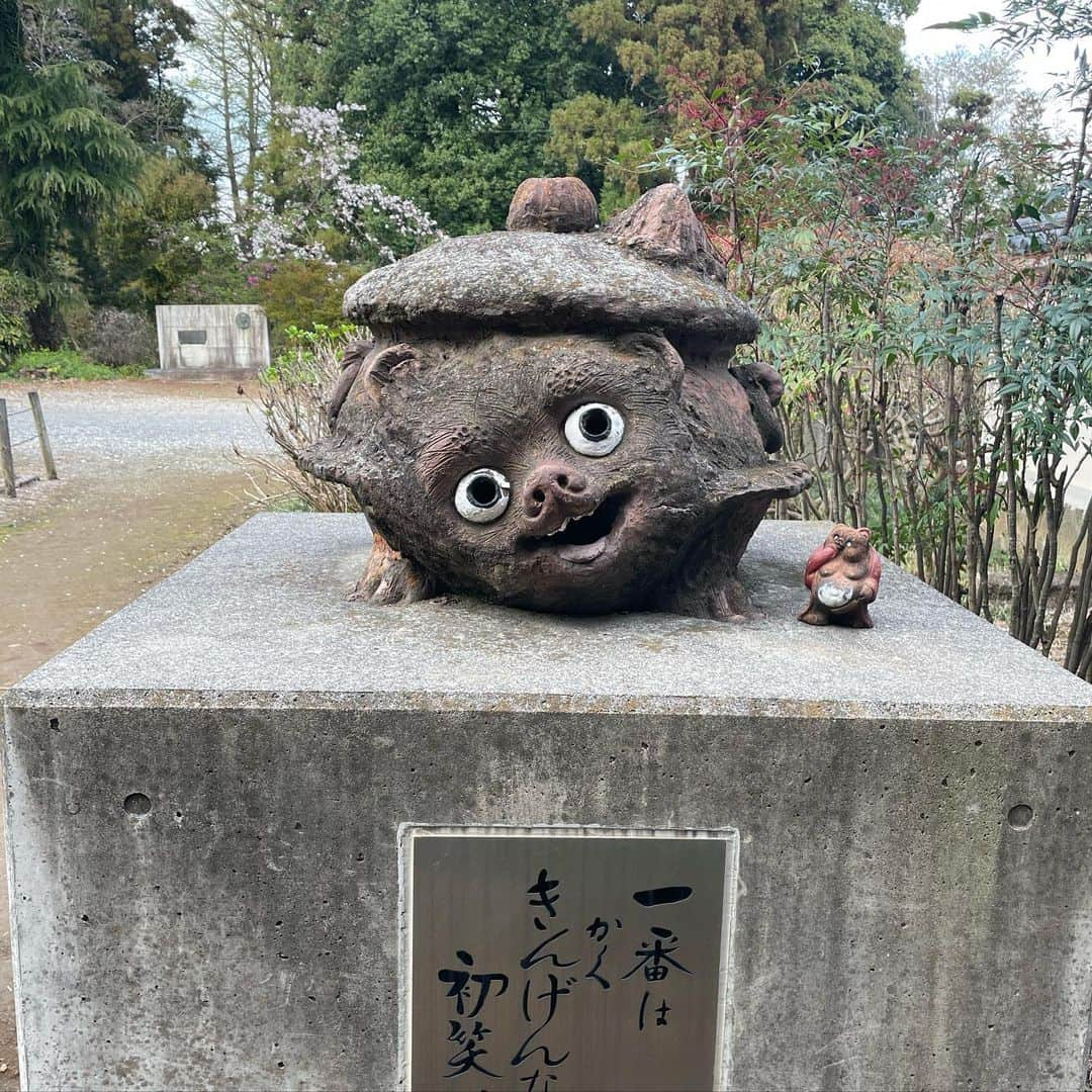 しまおまほさんのインスタグラム写真 - (しまおまほInstagram)「茂林寺の狸はシン・ゴジラの蒲田くんに似ていた」5月14日 8時25分 - mahomahowar