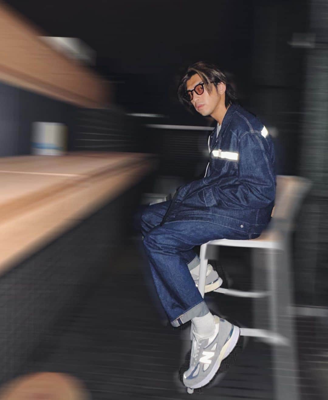 チェン・ボーリンのインスタグラム：「Midnight in office ⚡️」
