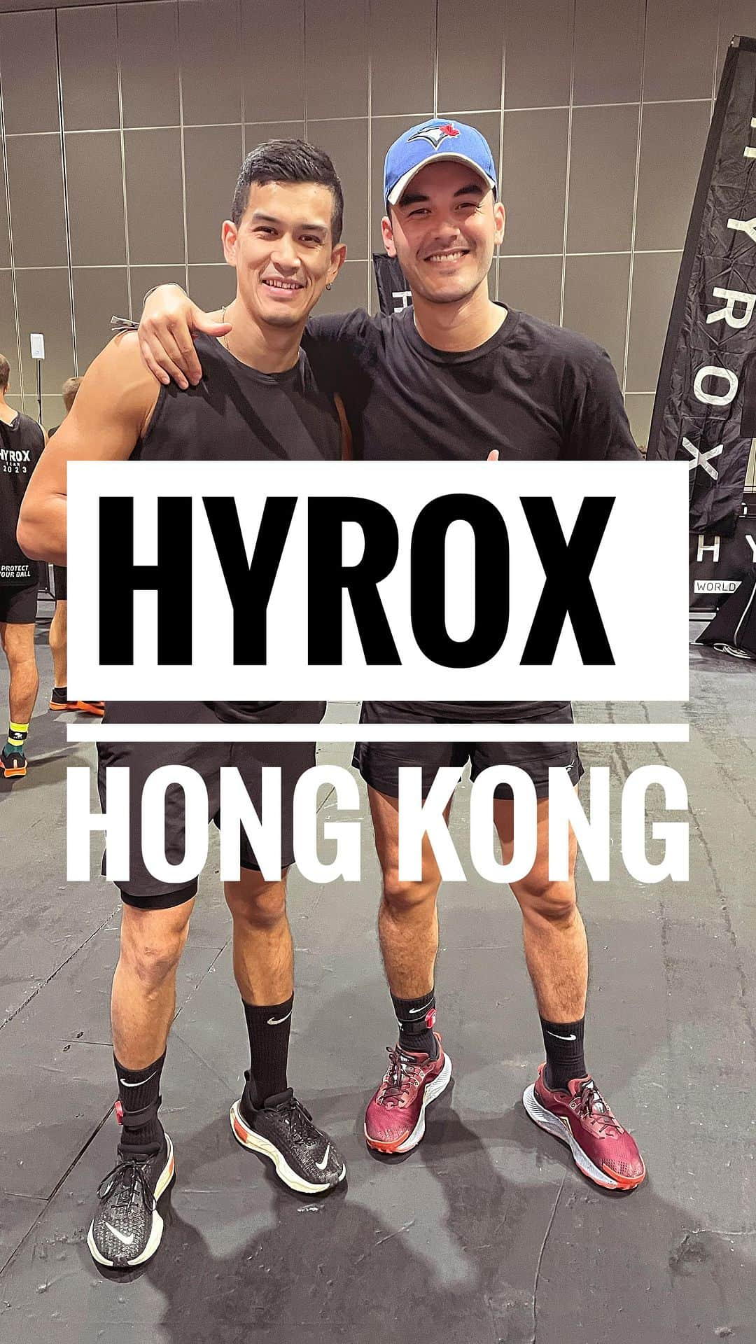 Kam Wai Suenのインスタグラム：「First time teaming up with my bro @mrandyc for our first @hyroxhk race 💪🏼 We aimed 1h30 and did 1m17, Proud of my bro 👏 Looking forward to the next race !  New goal: within 1h15   #hyrox #hyroxtraining #hyroxhk #crossfit #fitnessmotivation #fitnesshongkong #fitnesshk #gymbro #hkkol #hkfitness」