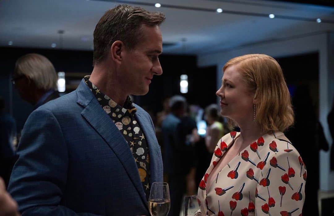 レイチェル アントノフのインスタグラム：「The Gwen dress in Doctor’s Office, pairs perfectly with a snake neck tie」