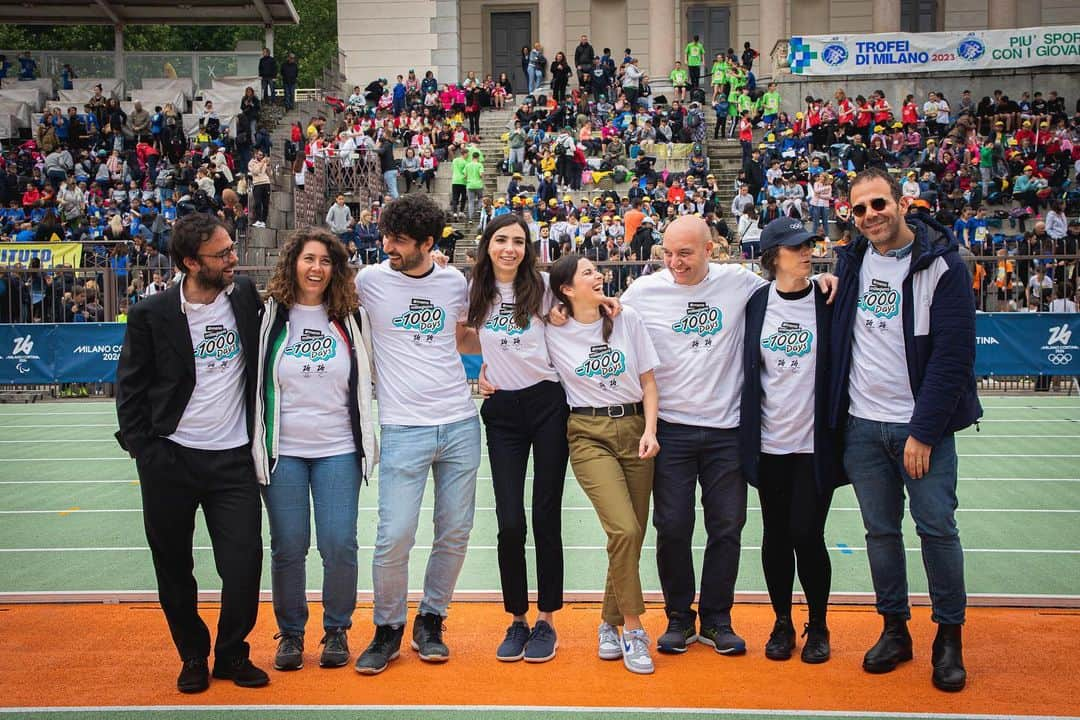 ヴァレンティーナ・マルケイのインスタグラム：「“… e poi ce ne restano 1000” @milanocortina2026   1000 reasons to love my job, 1000 kids to Make it worth , 1000 days to the dream❣️  #1000daystogo ⏰」