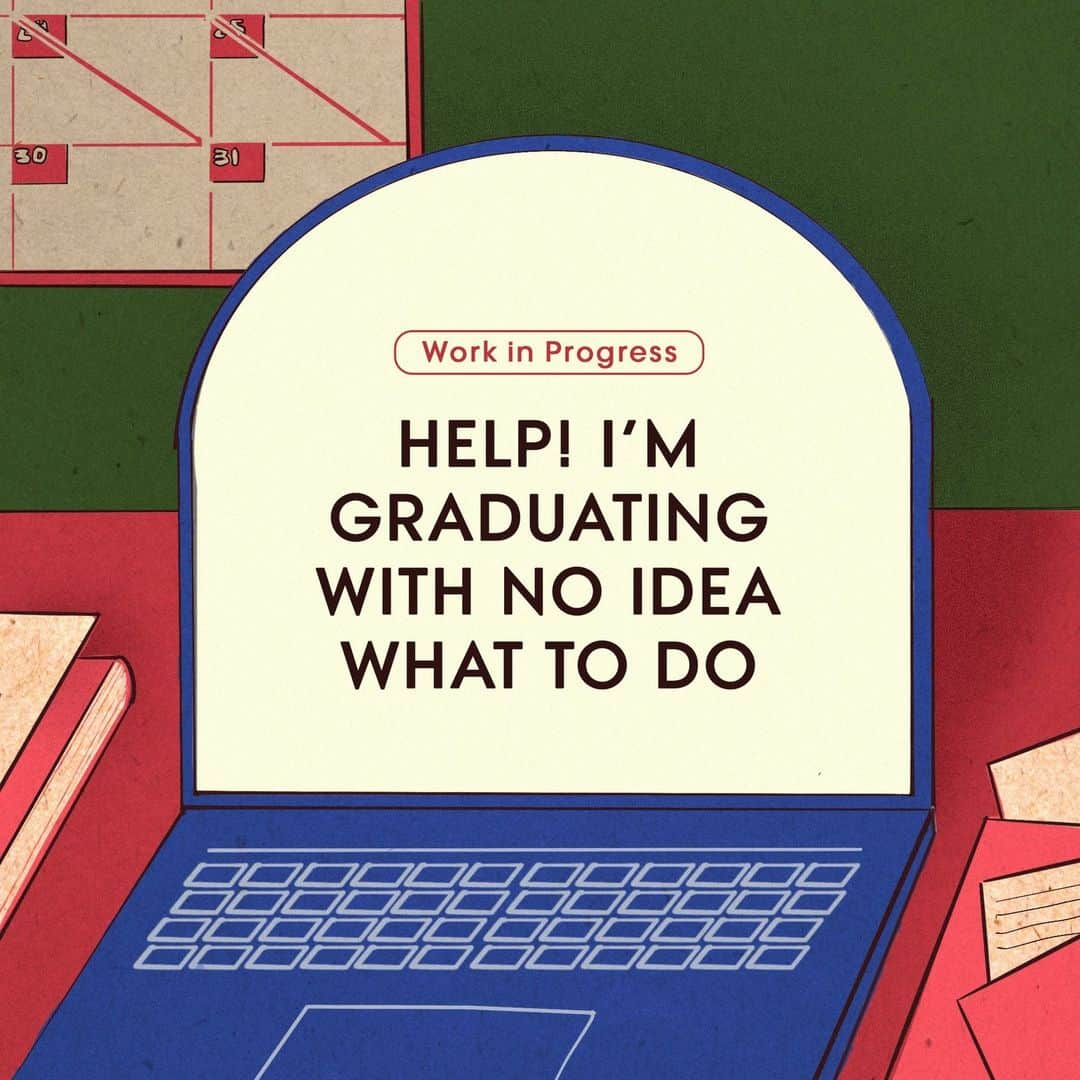 Teen Vogueのインスタグラム：「The shine of graduation can quickly get overshadowed by the looming question: What are you going to do next? In this installment of #TeenVogueWIP, @rainesford_stauffer shares advice and guidance for new graduates at the link in bio 🎓  (🎨: @lizcoulbourn)」