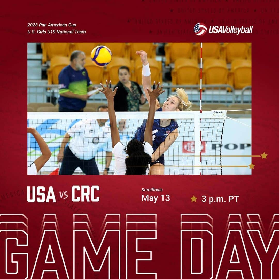 USA Volleyballさんのインスタグラム写真 - (USA VolleyballInstagram)「Almost time! The U.S. U19 Girls face Costa Rica in the Pan Am Cup Semifinals.   Tune in to IQ Volleyball TV’s YouTube channel for live streaming and go to the link in our bio for more on the team’s progress through the tournament.」5月14日 5時59分 - usavolleyball