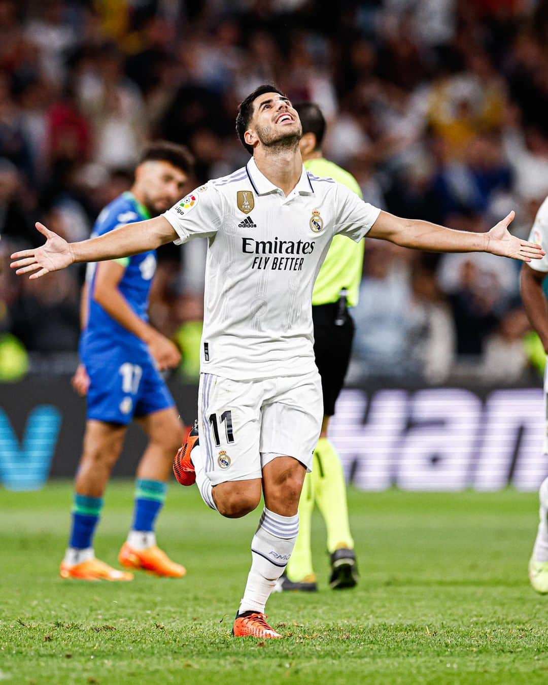 マルコ・アセンシオのインスタグラム：「Otra buena noche en mi jardín 😁⚽️ #HalaMadrid」