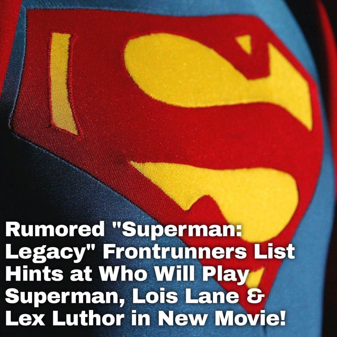Just Jaredさんのインスタグラム写真 - (Just JaredInstagram)「A rumored cast list is circulating for "Superman: Legacy" and hints at who might bring Superman, Lois Lane and Lex Luthor to life in the new DC movie. The list also shed light on a star who was largely believed to be the first choice to play Superman. Tap this pic in the LINK IN BIO to learn more! #Superman #DCUniverse Photo: Getty」5月14日 9時24分 - justjared