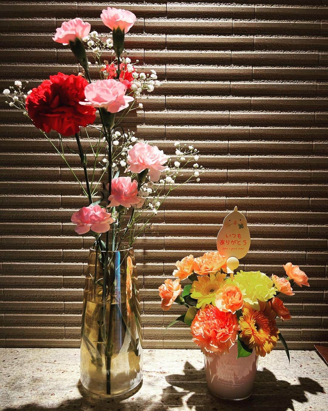 田中理恵のインスタグラム：「母の日💐 いつもありがとうございます🍀 母になってわかる… お母さんの強さ。 まだまだな私…🙃 よし、頑張るぞ💐」