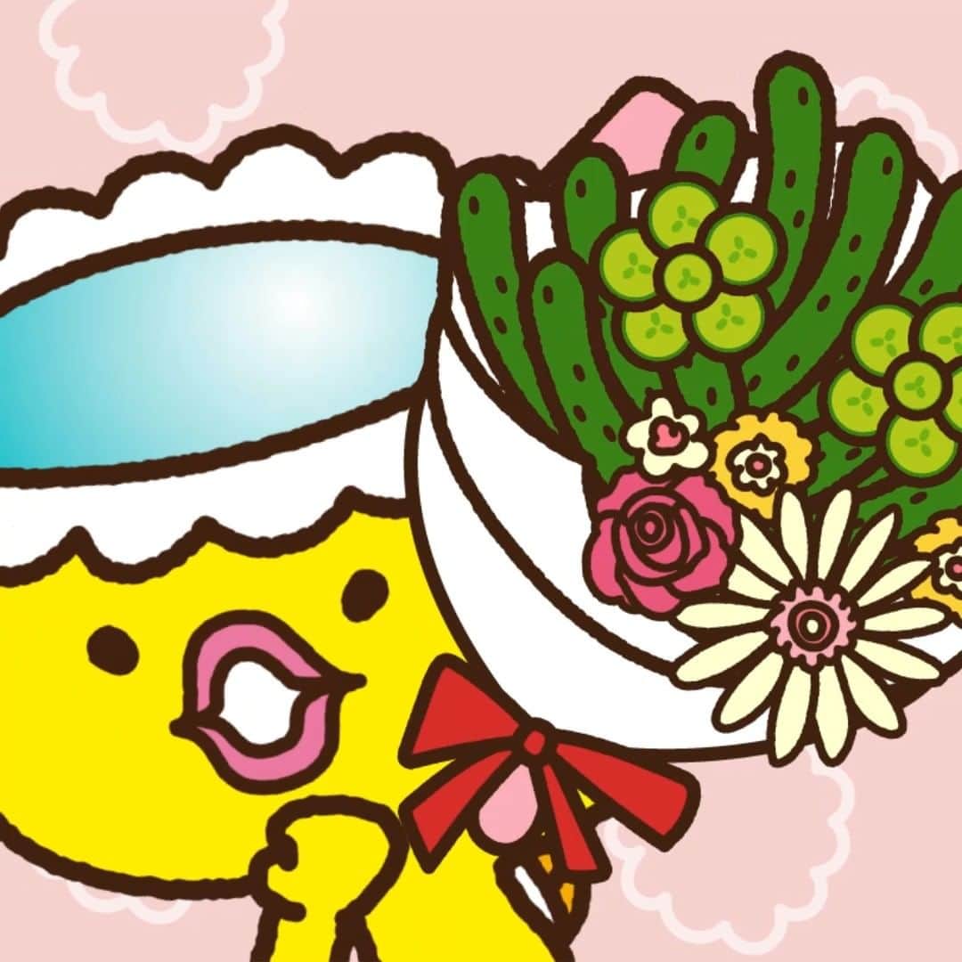 メル助【公式】ゆるキャラグランプリ参戦中のインスタグラム：「. 今日は #母の日 だキュ～  お母さんいつもさんキュ～！  ぼくのありがとうの気持ちを 受け取ってほしいキュ～！💐  #メニコン #コンタクトレンズ #コンタクト #メル助 #ゆるキャラ #お母さんありがとう #ゆるいイラスト #かわいいイラスト」