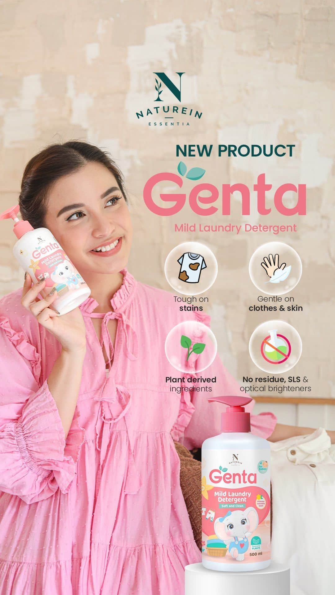 チェルシー・オリビアのインスタグラム：「Kesehatan dan tumbuh kembang anak adalah prioritas utama bagi orang tua. Semua orang tua pasti menginginkan yang terbaik untuk anak-anak mereka, seperti Mommy @chelseaoliviaa dan Daddy @glennalinskie yang selalu berusaha memberikan yang terbaik untuk Nastusha dan Dante.   Kini, bersama Naturein, mereka siap memberikan yang terbaik bagi semua anak Indonesia. Yuk, bersama-sama perhatikan keceriaan dan kesehatan anak-anak kita dengan GENTA.  #NyuciBarengGenta」
