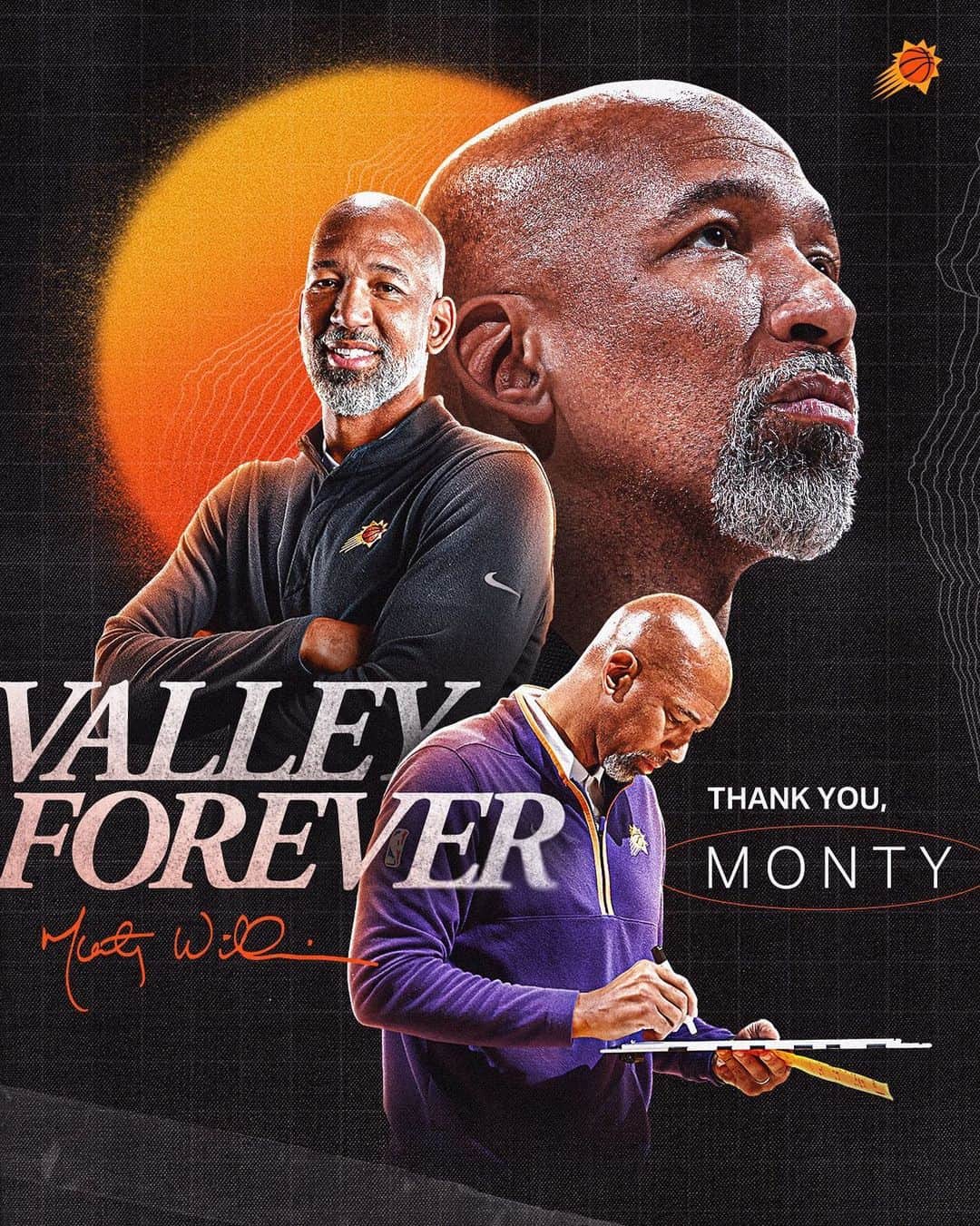 フェニックス・サンズさんのインスタグラム写真 - (フェニックス・サンズInstagram)「Thank you, Monty.   “We are filled with gratitude for everything Monty has contributed to the Suns and to the Valley community." - President of Basketball Operations and General Manager James Jones」5月14日 13時17分 - suns