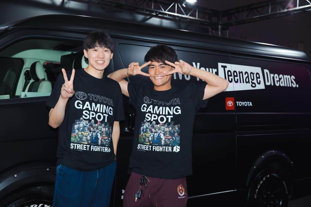 伊吹のインスタグラム：「車の中でゲームできるの楽しかた！！ . #DYTDxSF6  @toyota_jp  @streetfighterja」