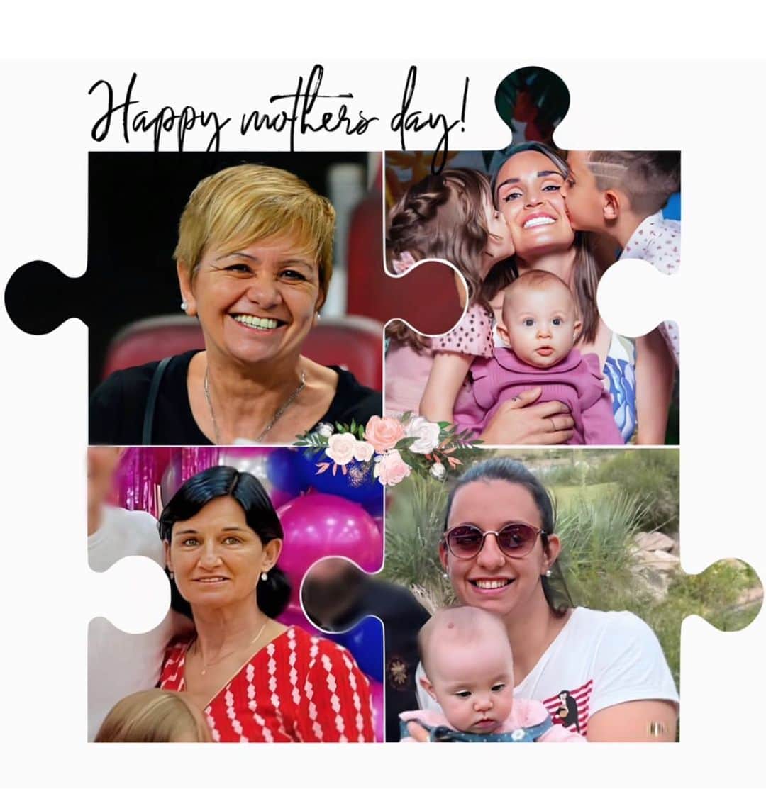 のインスタグラム：「Feliz dia hermosas mamis en mi vida 😍, y muy feliz día para todas las mamás en el mundo !   Happy mothers day beautiful moms in my life 😍, and a very happy day to all the moms in the world!」