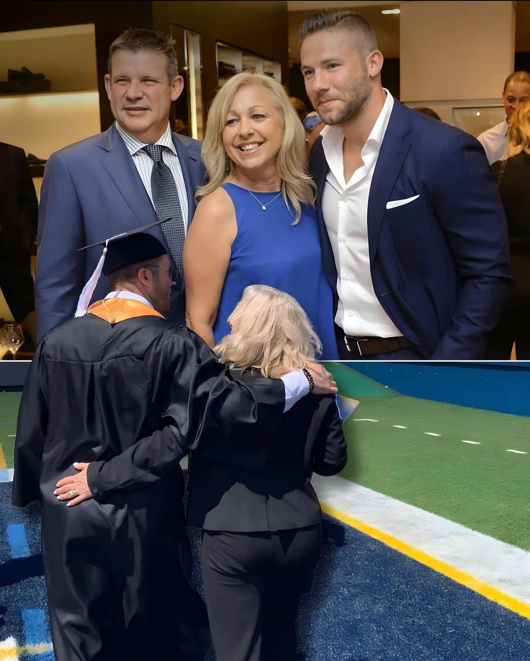 ジュリアン・エデルマンのインスタグラム：「To the woman who’s had my back since day one. Love you mom, happy Mother’s Day! ❤️」