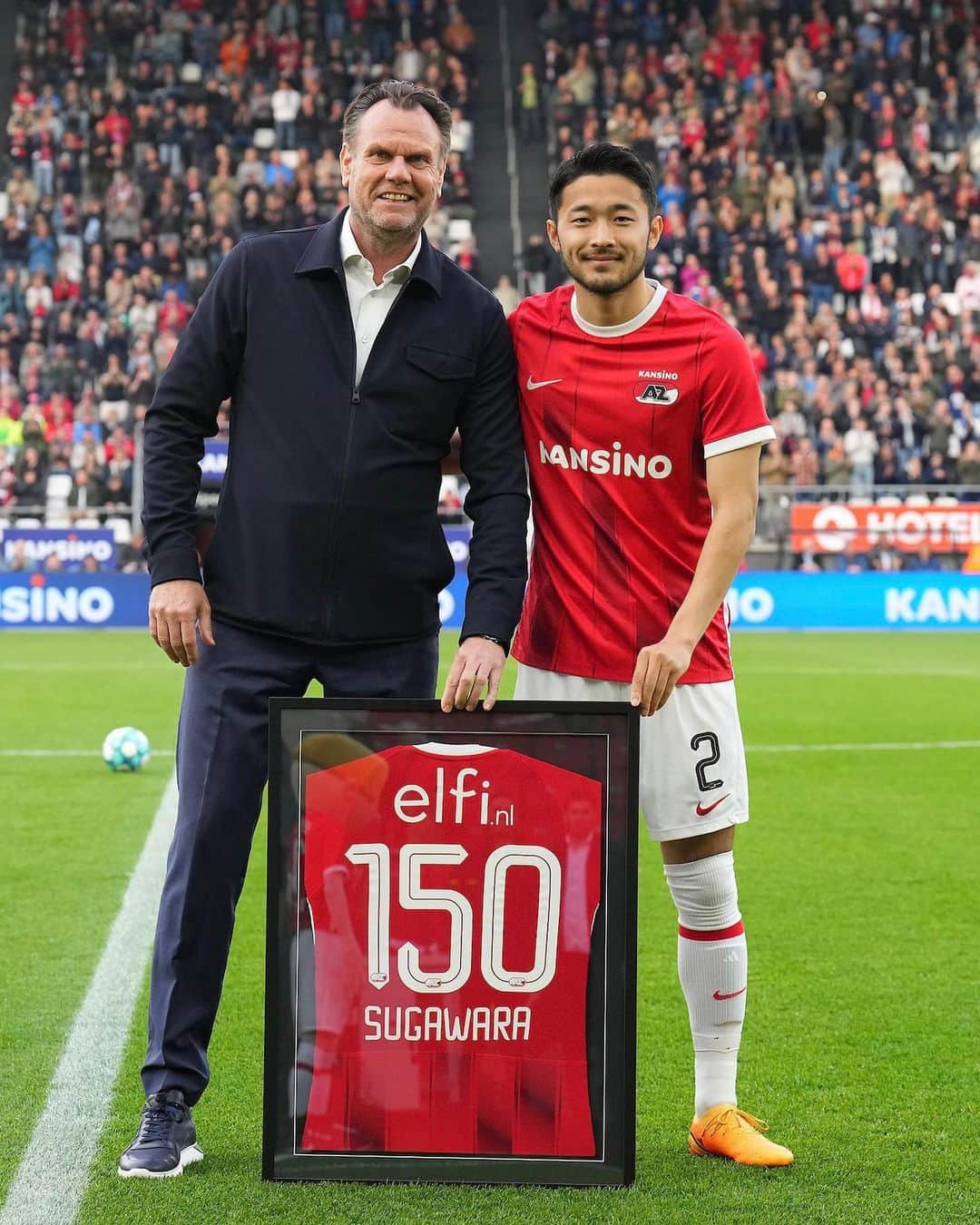 菅原由勢さんのインスタグラム写真 - (菅原由勢Instagram)「🙌 Big milestone for Yuki!  #AZ #YS2 #azemm #Eredivisie」5月15日 3時07分 - yukinarisugawara