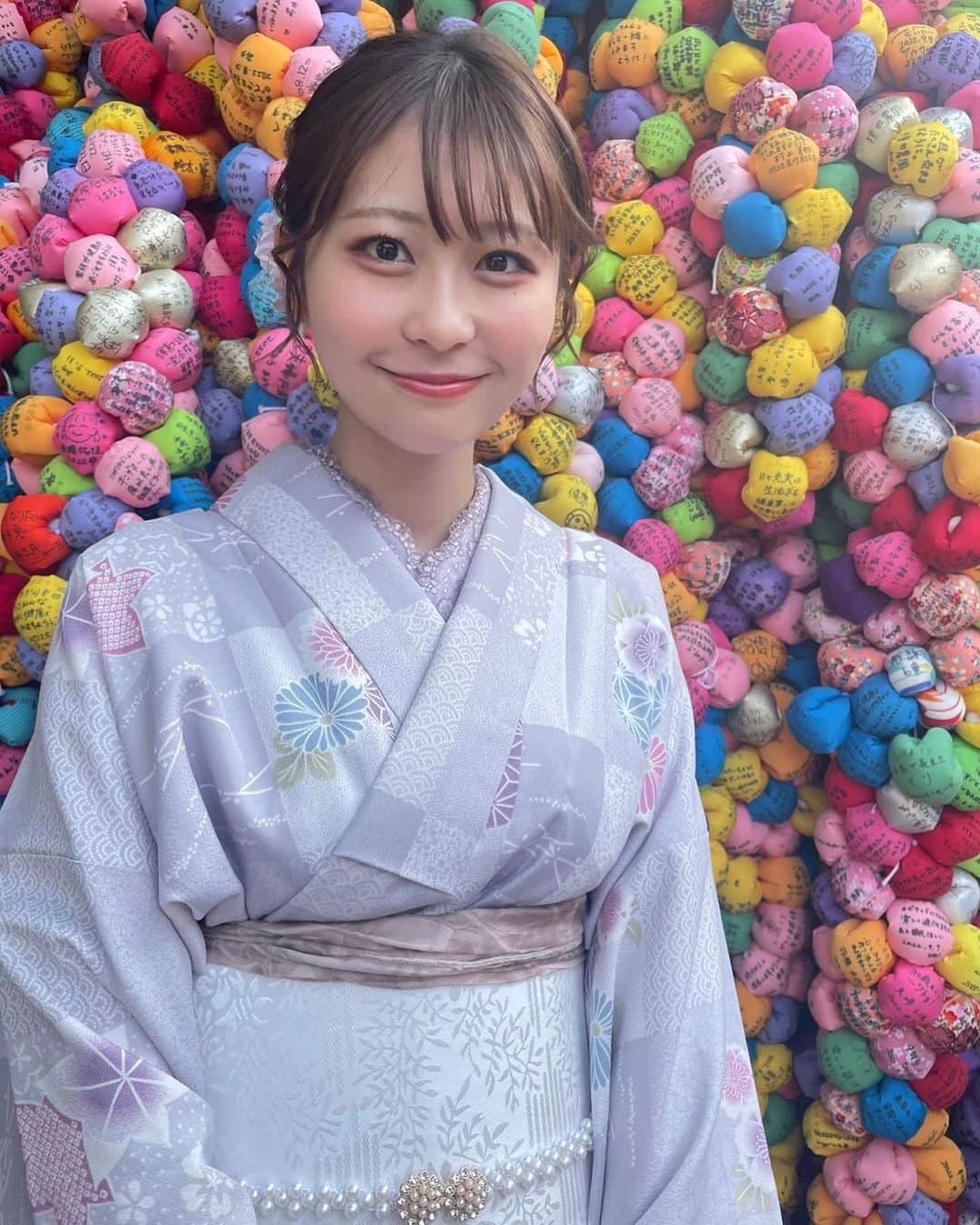 藤田愛理のインスタグラム：「・ 春休みの思い出🌸🍡 #京都#着物#金剛寺#清水寺」