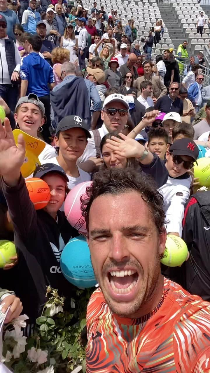 マルコ・チェッキナートのインスタグラム：「🔜 Terzo turno 🔥  #tennis | #IBI23」