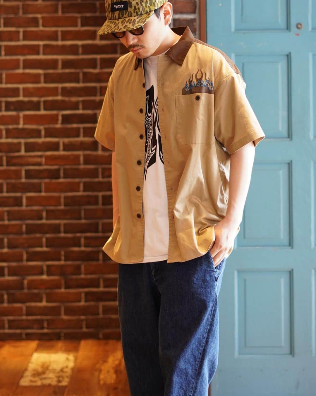 ARKのインスタグラム：「MASSES  WORK SHIRT F S/S ¥31,900- (tax in)  #masses #masses_tokyo #arknets #ark #ark_utsunomiya @arknets_official」