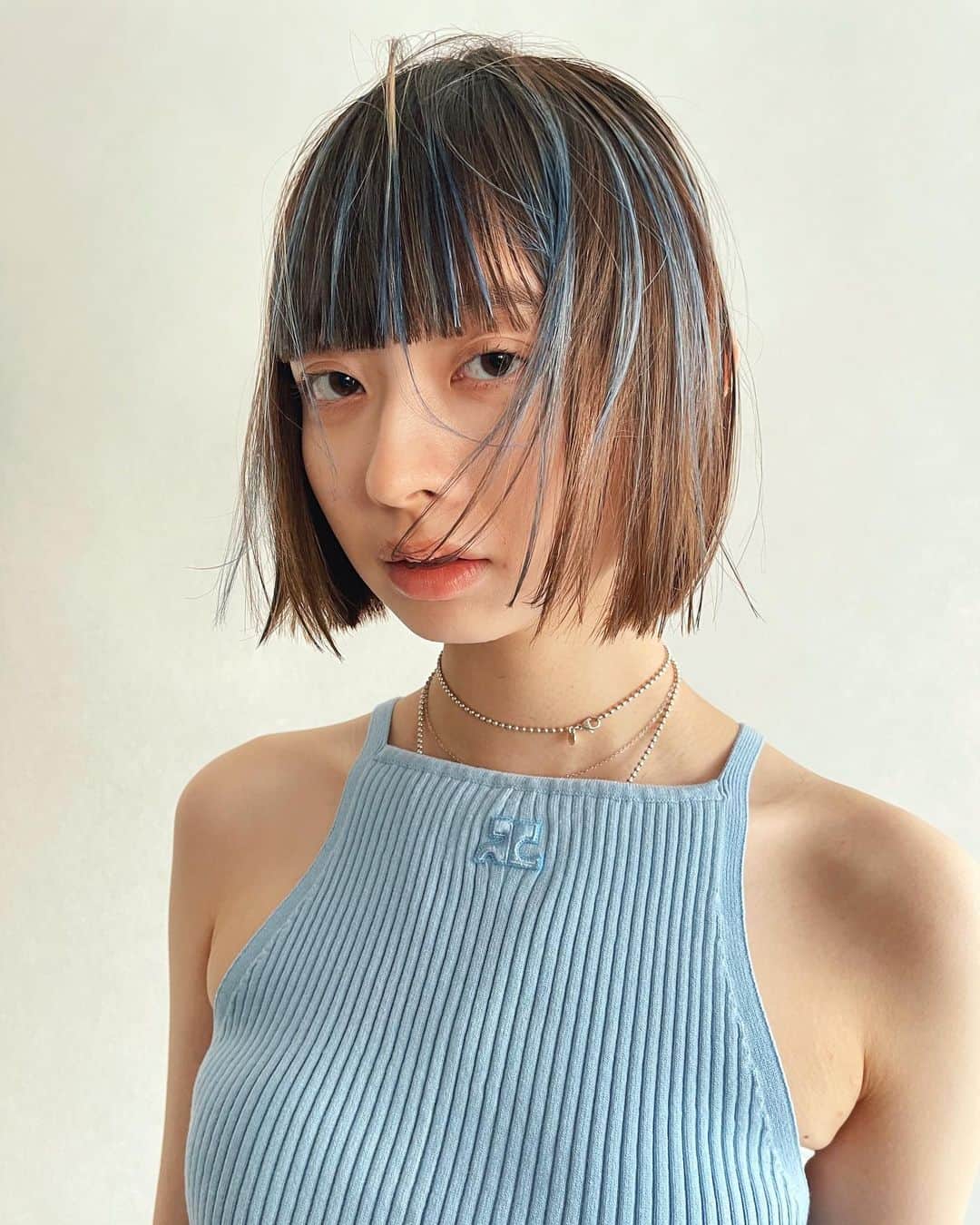 磯田 基徳さんのインスタグラム写真 - (磯田 基徳Instagram)「blue&beige contrast👅💙 札幌seminar 別ver🔥  stylingはsimpleに。」5月14日 20時25分 - isodango