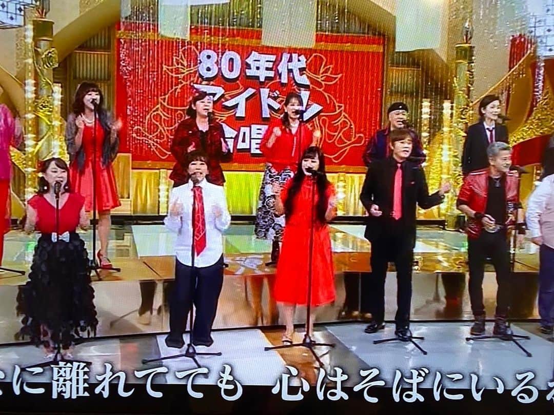 大西結花のインスタグラム：「みんな見てくれてありがとー❤️❤️ オフショットはまた載せて行くね✨  楽しくて貴重な時間をありがとうございました♡ めっちゃ緊張したけど、ホント楽しかったなー😍🥰  ☆☆☆☆☆  7/29（土）東京、青山でソロライブやります！ 是非遊びに来てね🩷 チケットはこれから🎫  #大西結花 #フジテレビ #合唱バトル #オールスター合唱バトル #80年代 #80年代アイドル #japan #japanese #japaneseidol #80s #アラフィフ #50代 #楽しかった」